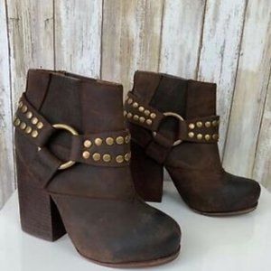 Jeffrey Campbell x Solestruck Brown Ankle Boots 5